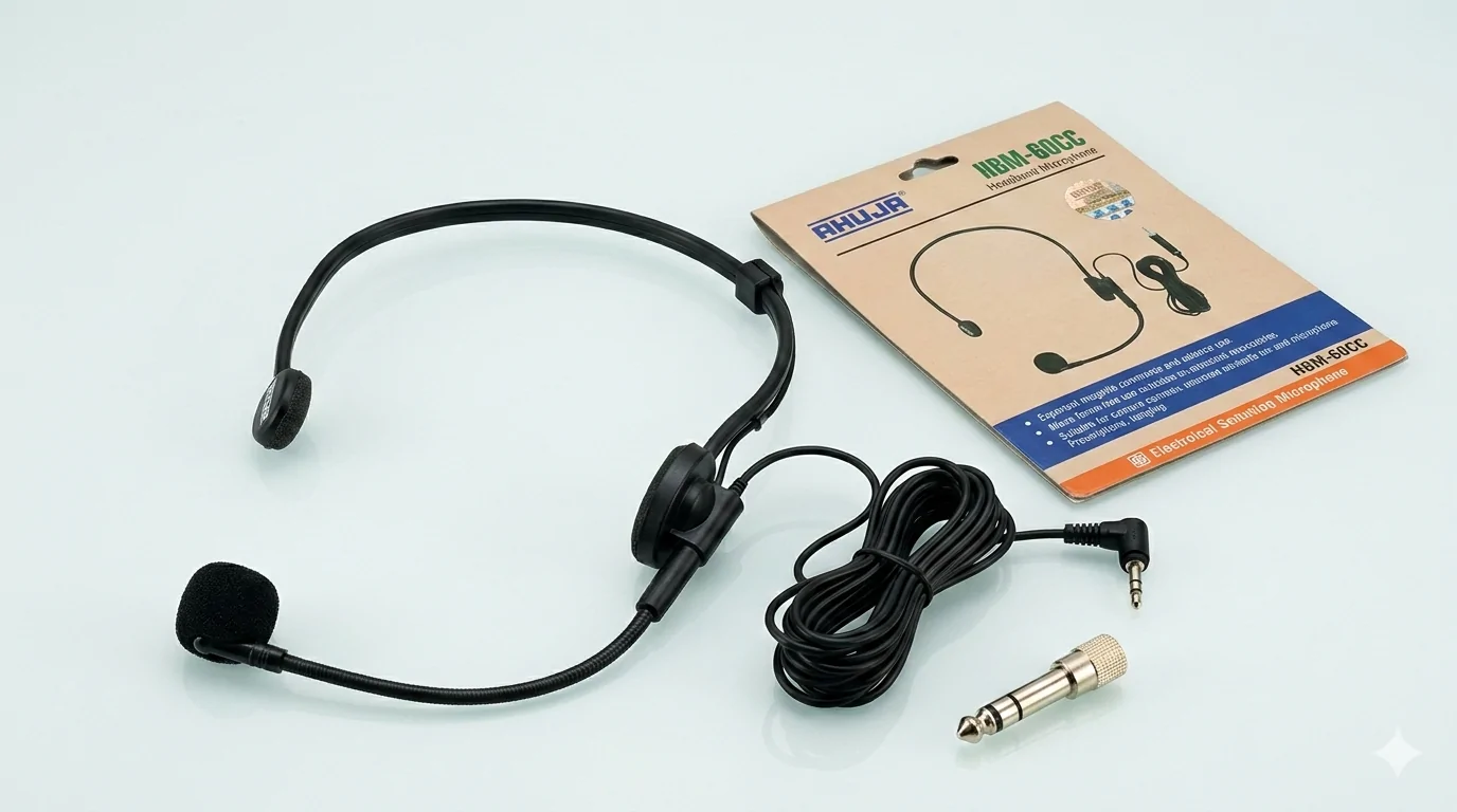 AHUJA Headset Wired Microphone HBM-60CC - Image 1